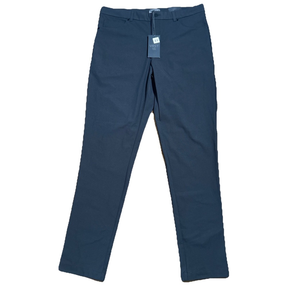 NWT VRST Men's 36x34 Limitless Slim Tapered 5 Pocket Gray Pants Stretch Wicking